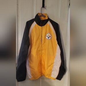 vintage steelers size xl bomber windbreaker